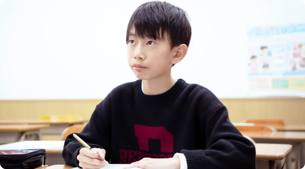 習熟度別クラス編成、中学最初の定期テストで100点を目指す