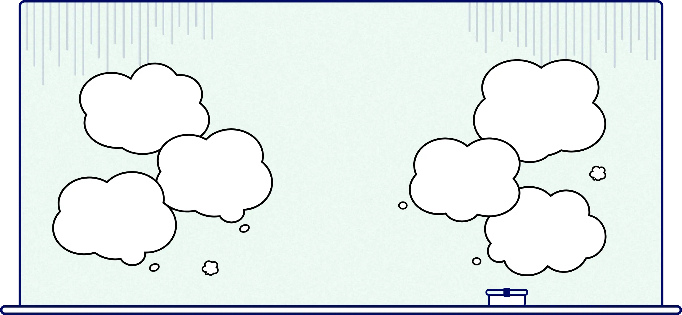 黒板と吹き出し
