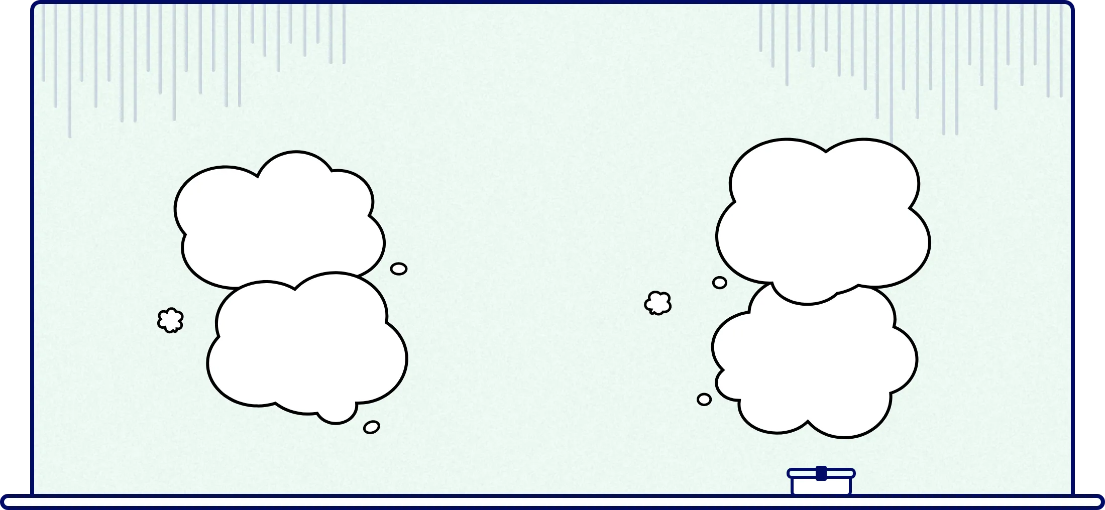 黒板と吹き出し