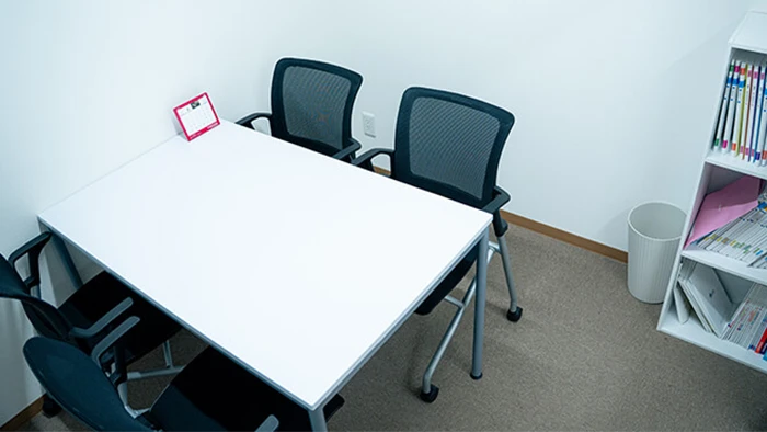 相談室！三者面談で保護者様と一緒に学習サポート。