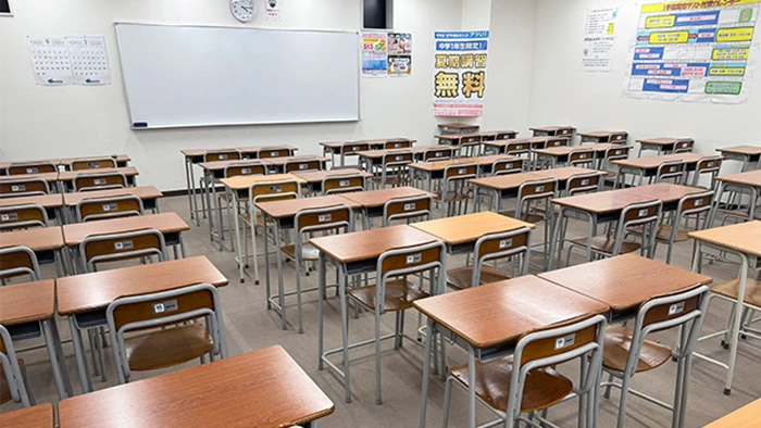 広い教室でゆとりを持って授業を受ける事ができます！