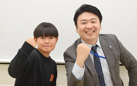 定期テスト100点獲得した生徒01