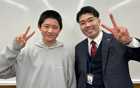 定期テスト100点獲得した生徒01