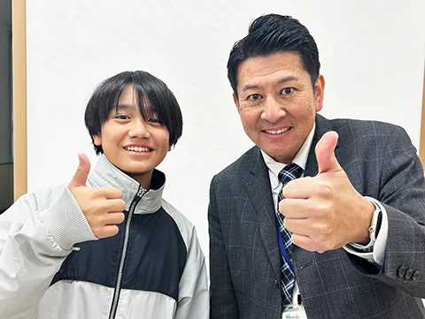 定期テスト100点獲得した生徒01