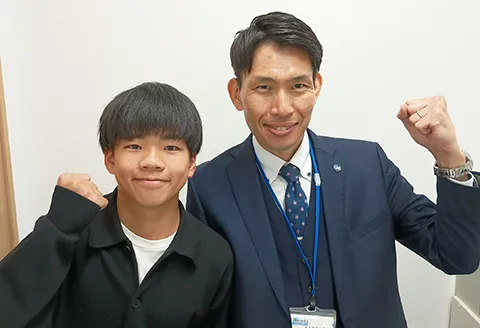 定期テスト100点獲得した生徒01