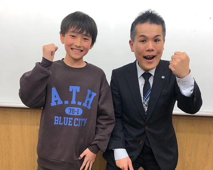 定期テスト100点獲得した生徒01