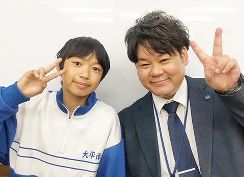 定期テスト100点獲得した生徒01