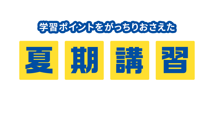 夏期講習カリキュラム