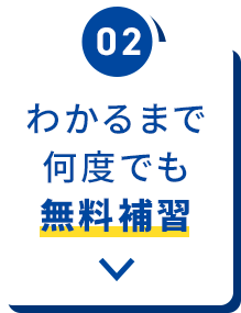 わかるまで、何度でも無料補習