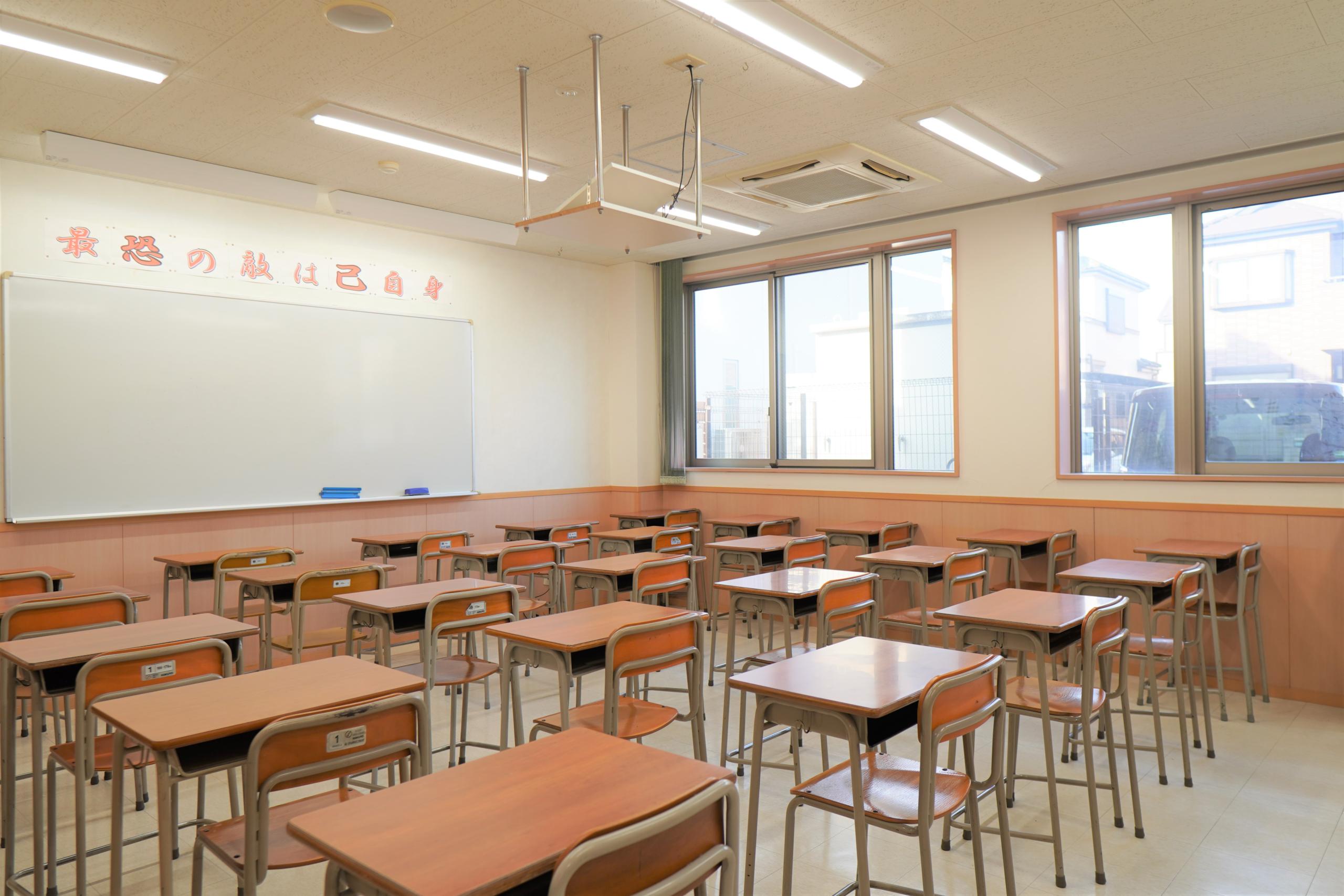 高崎校の集中できる自習室の環境